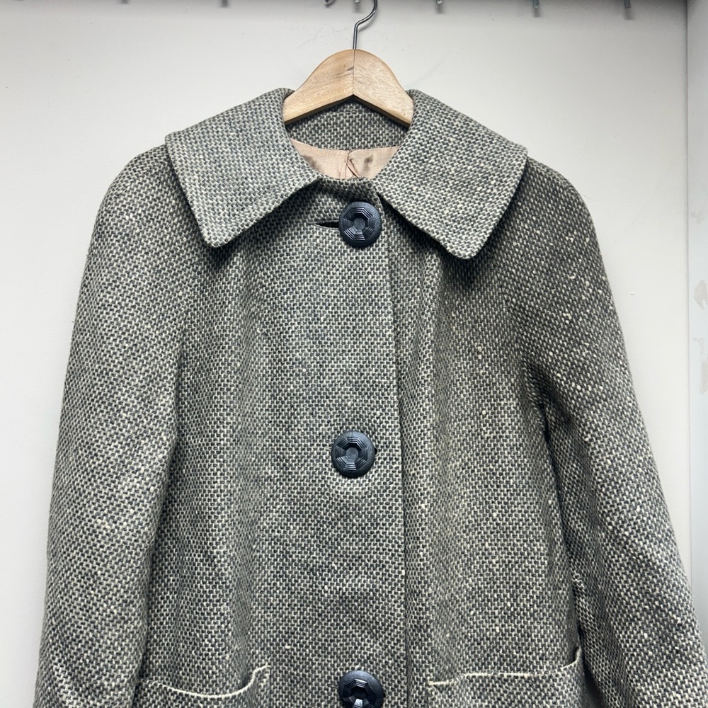 Genuine 60s Vintage Wool Sweater Blend Jacket sz 6-10